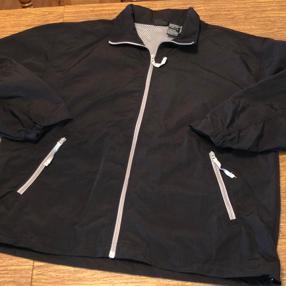 Men's Black STARTER Full Zip Vented Jacket Size L